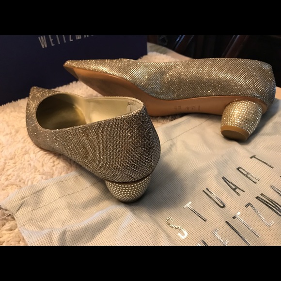 Stuart Weitzman Pocoglobe Platinum Noir Size 9N - Picture 13 of 13